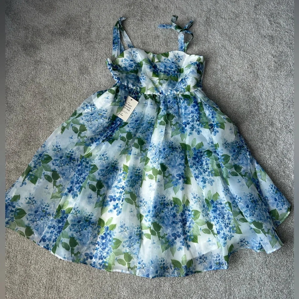 JessaKae Blue Hydrangea Nellie Dress - Picture 4 of 11